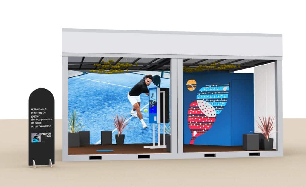 Plan 3D stand sur mesure powerade
